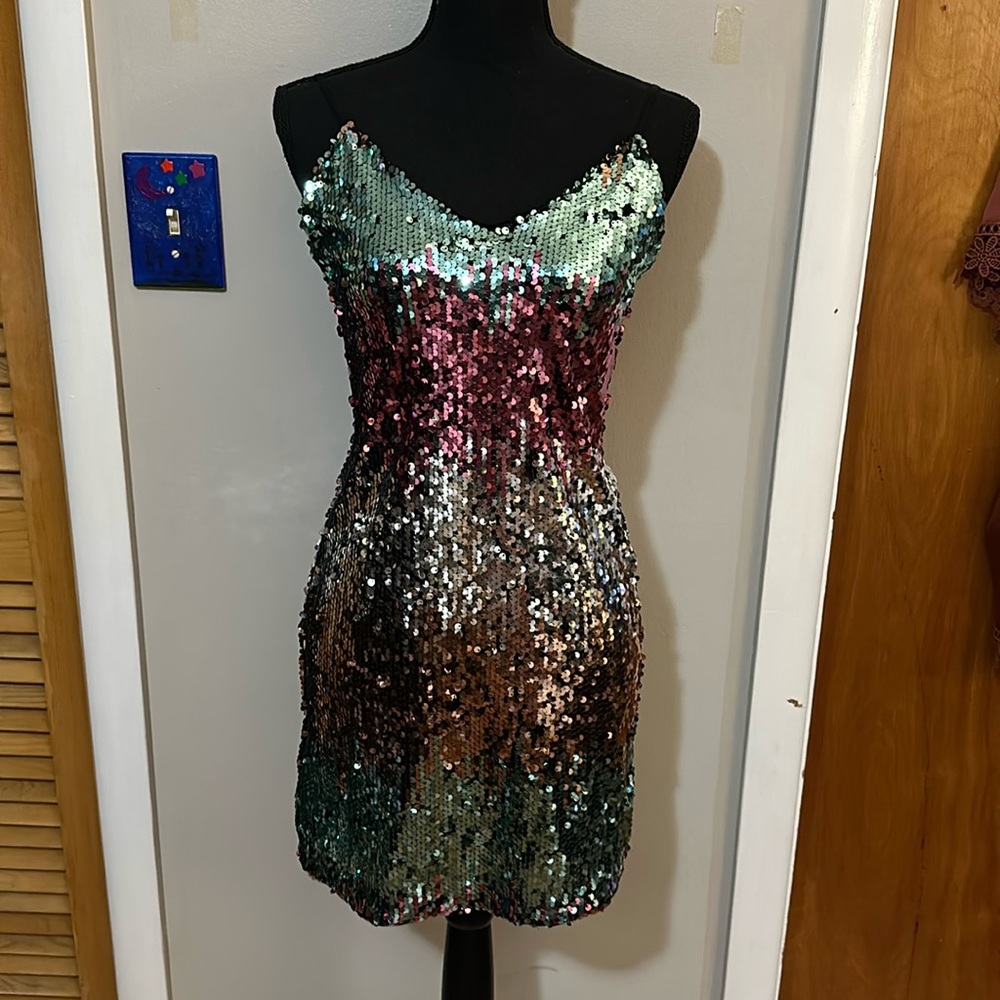 Express Sequence Mini Dress